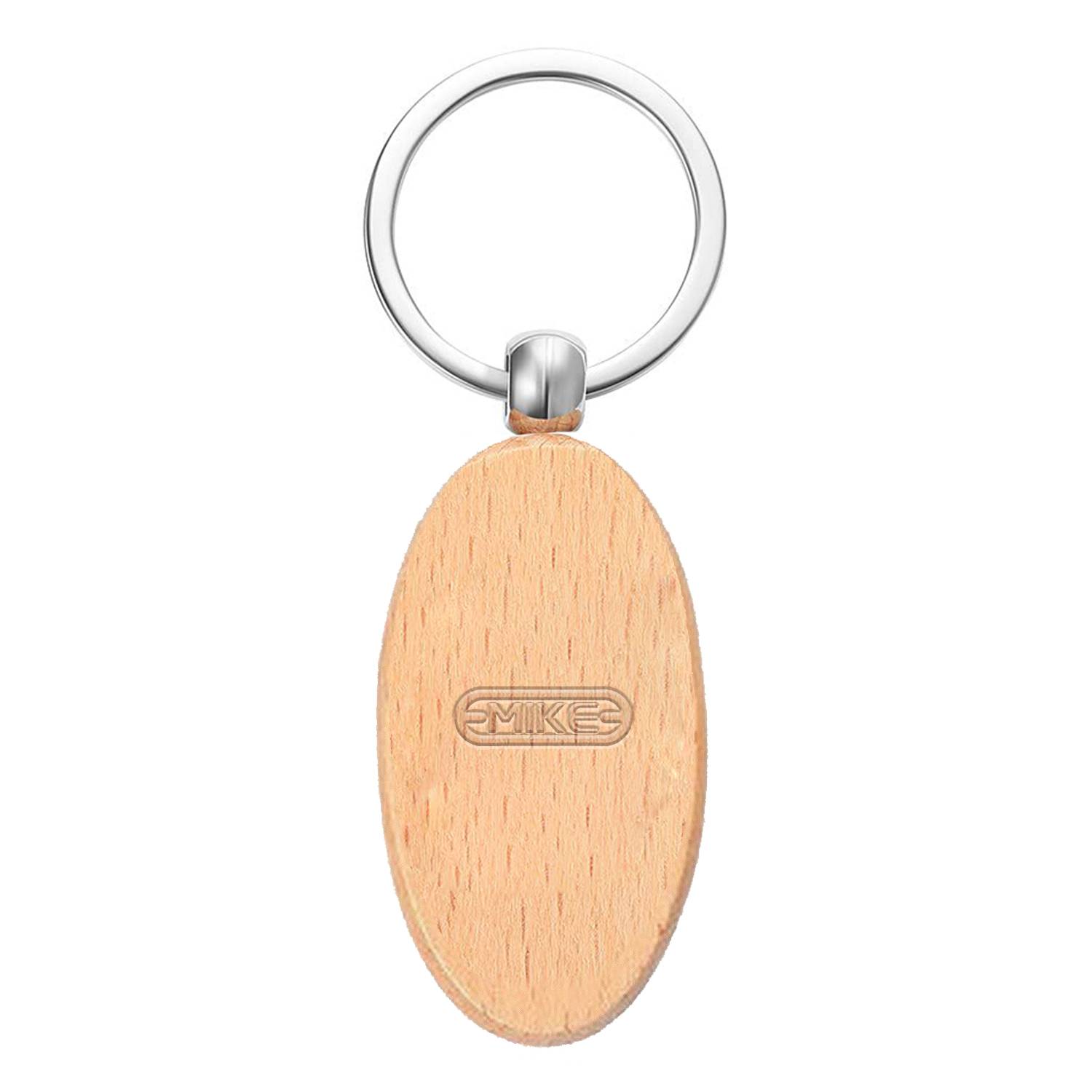 Laserable Leatherette/Metal Keychain 1
