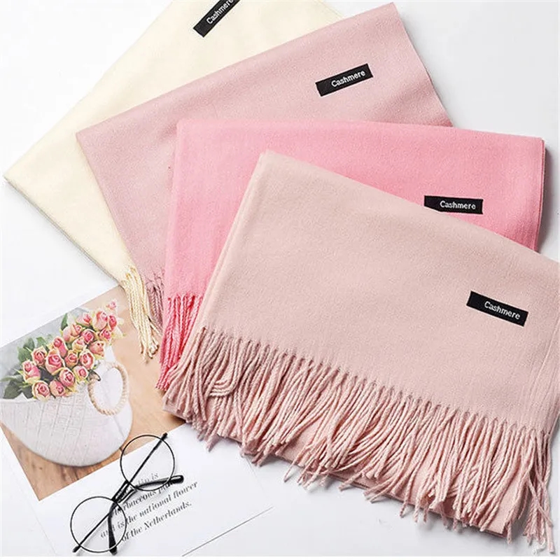 Large Soft Cashmere Feel Pashmina Shawl Scarf 3