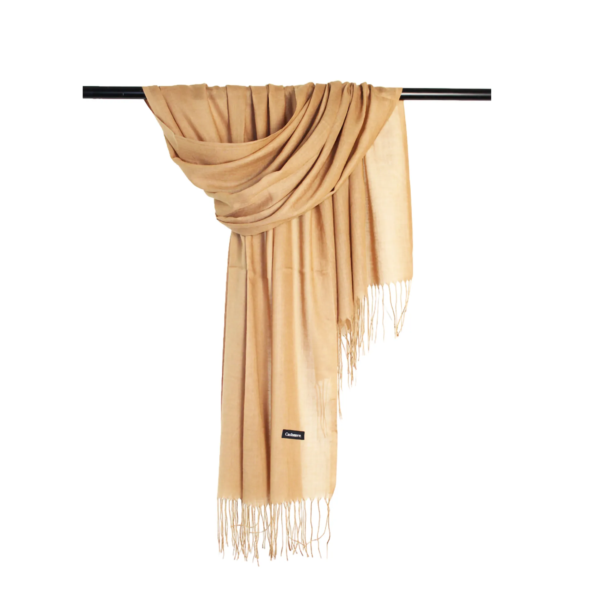 Knitted Polyester Scarf With Tassel 2