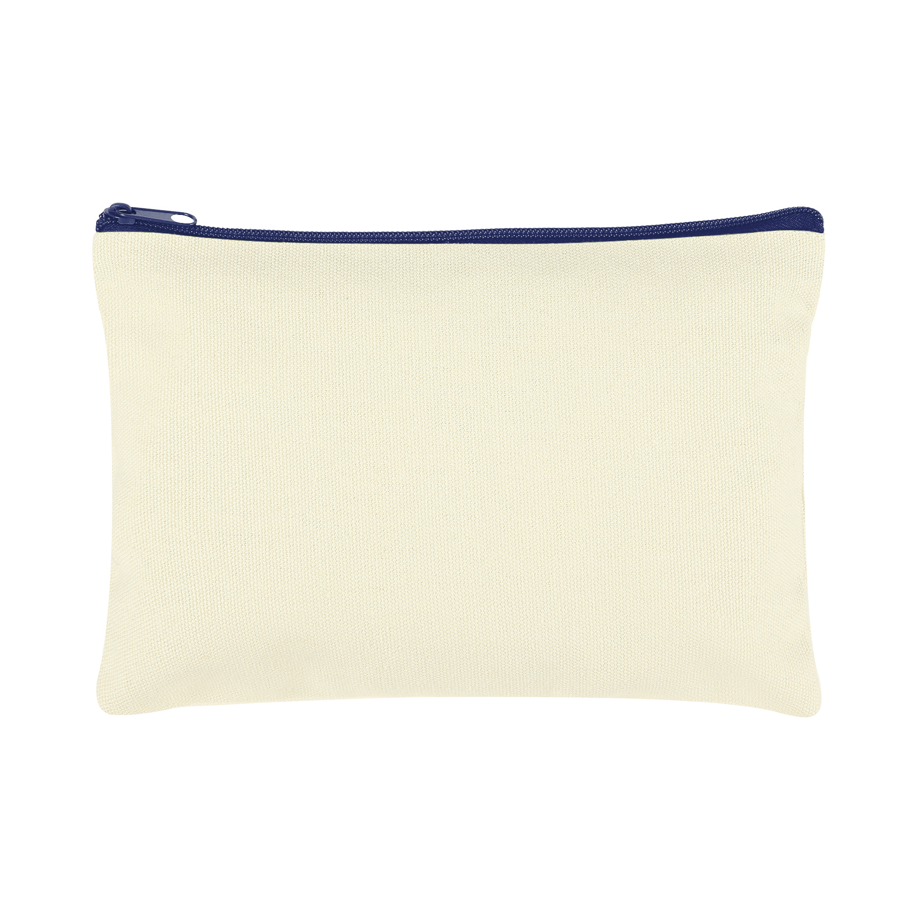 9" x 6" Cotton Canvas Zipper Pouch 5