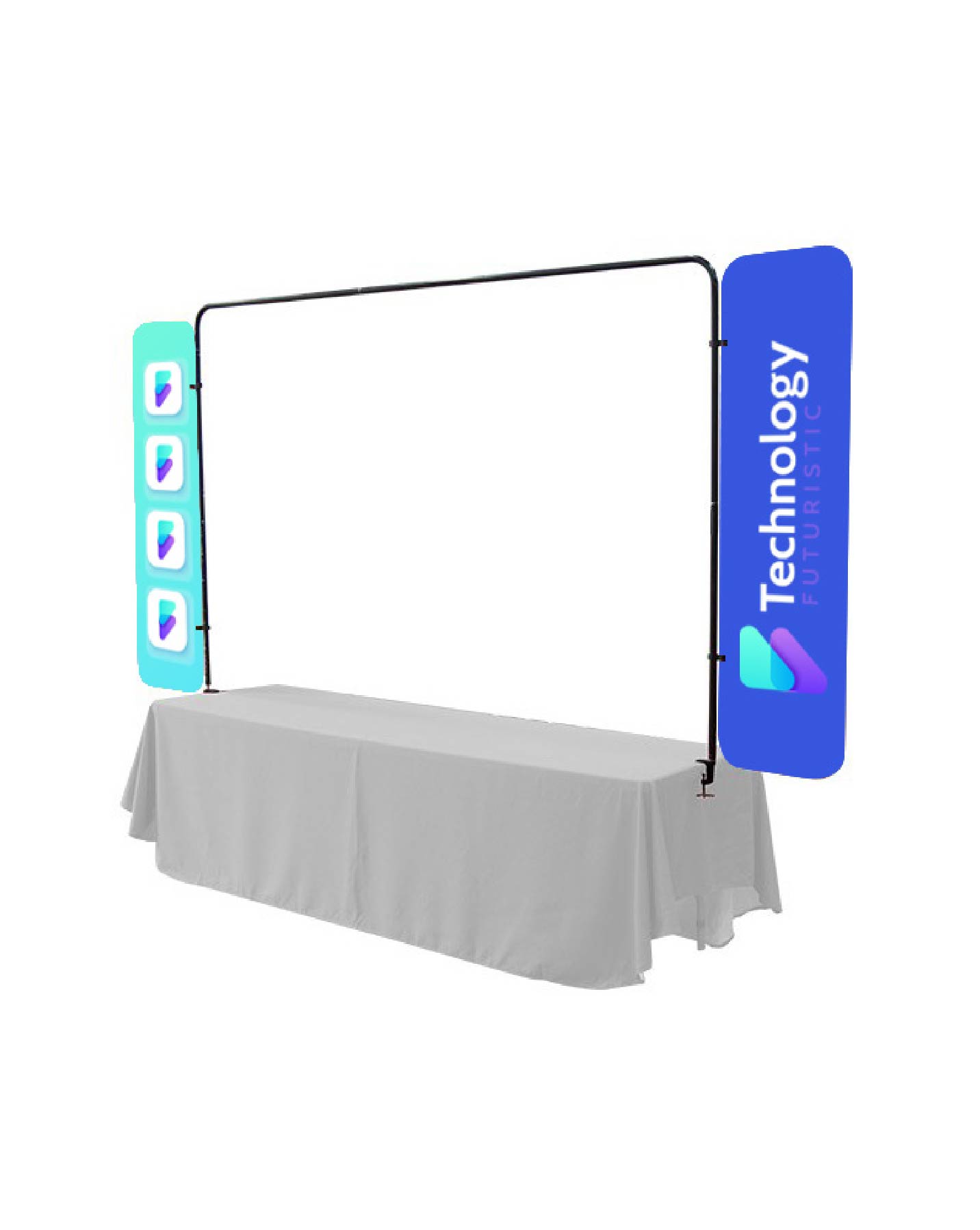 Table Top Banners Side Panel Single Hardware 2