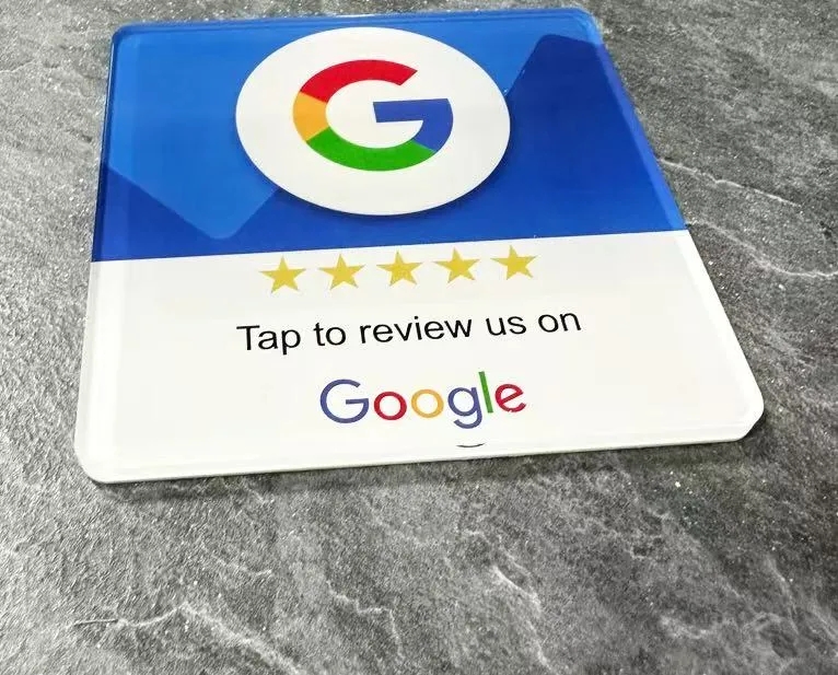Acrylic Custom NFC Review Sticky Sign 4