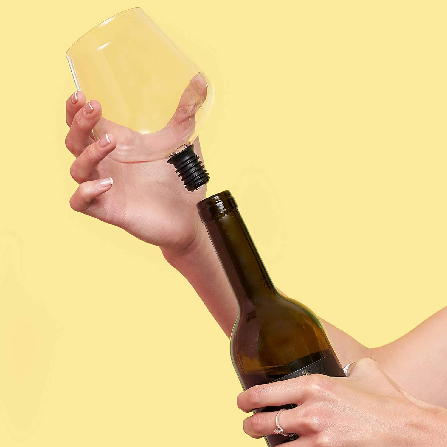 17oz Wine Glass Topper Drink Straight from The Bottle 14