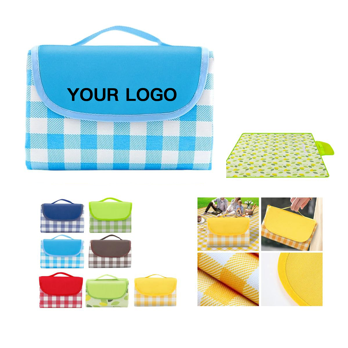 Customizable Waterproof Non-Woven Picnic Mat for Events 7