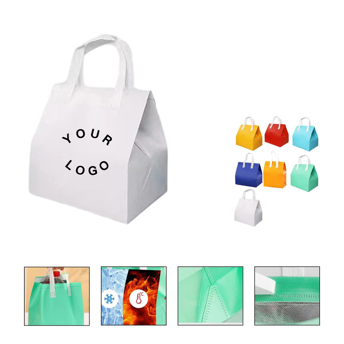 Non Woven Cooler Tote Bag with Aluminum Foil Lining 5