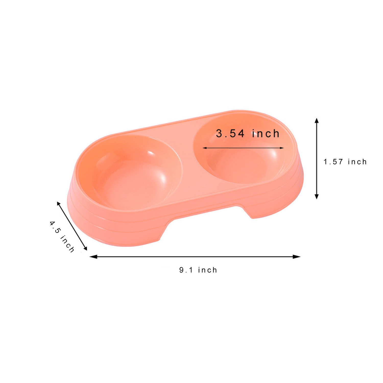 Double Plastics Pet Bowl 4