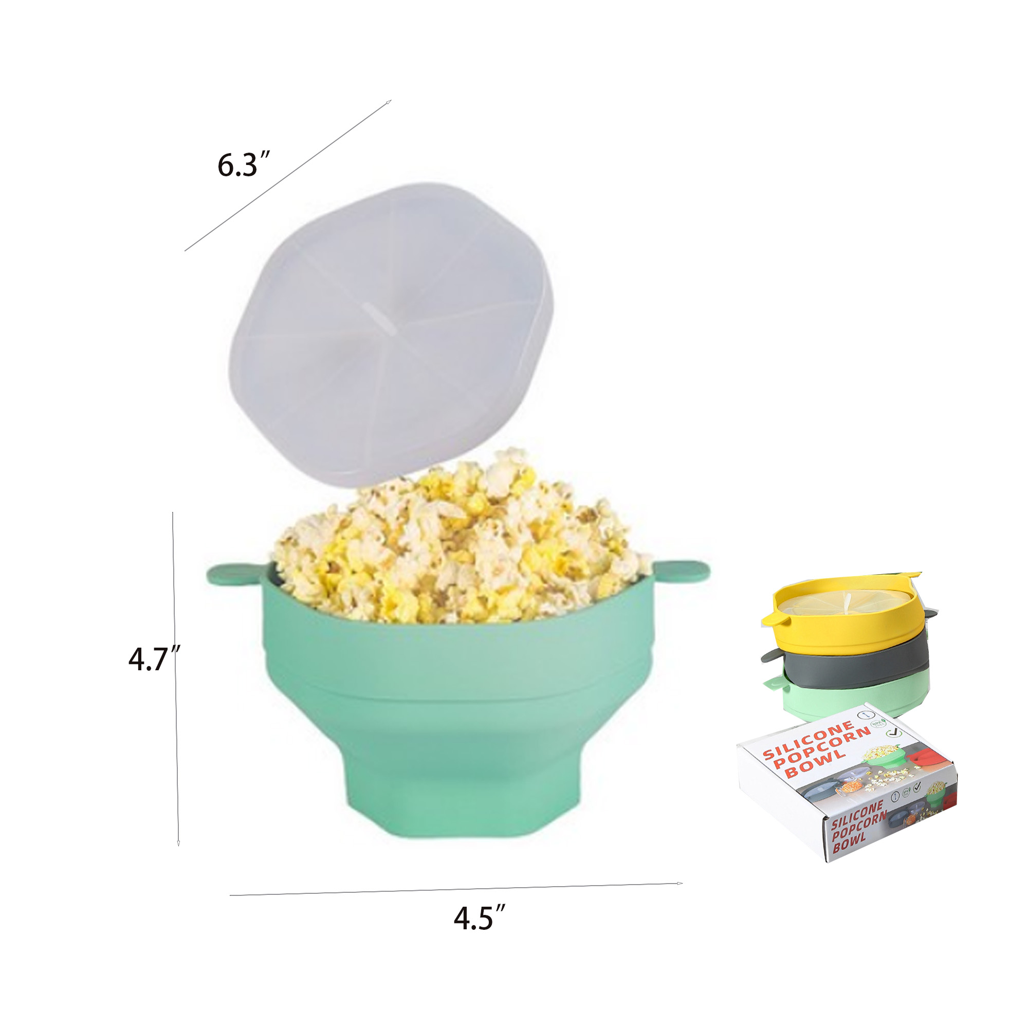 Silicone Popcorn Bowl 2