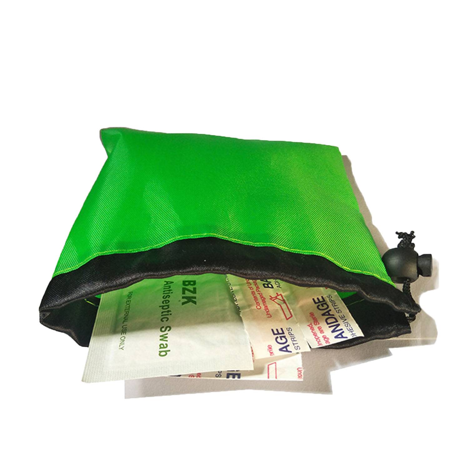 First Aid Kit Nylon Drawstring Bag Pocket 6