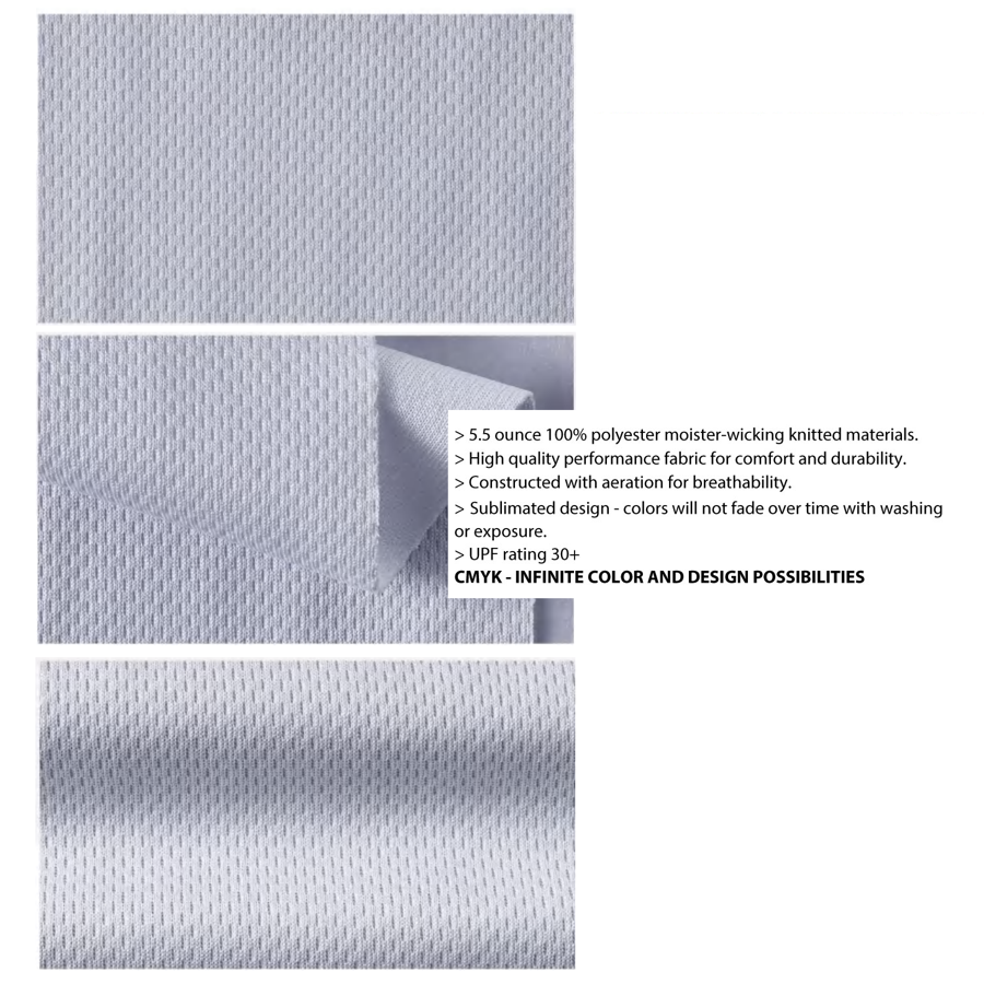 Unisex & Kids' Sublimation UPF Mesh Reversible Training