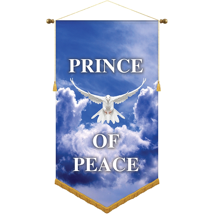 30" x 54" Podium Banner, V Cut/ with Fringe 2