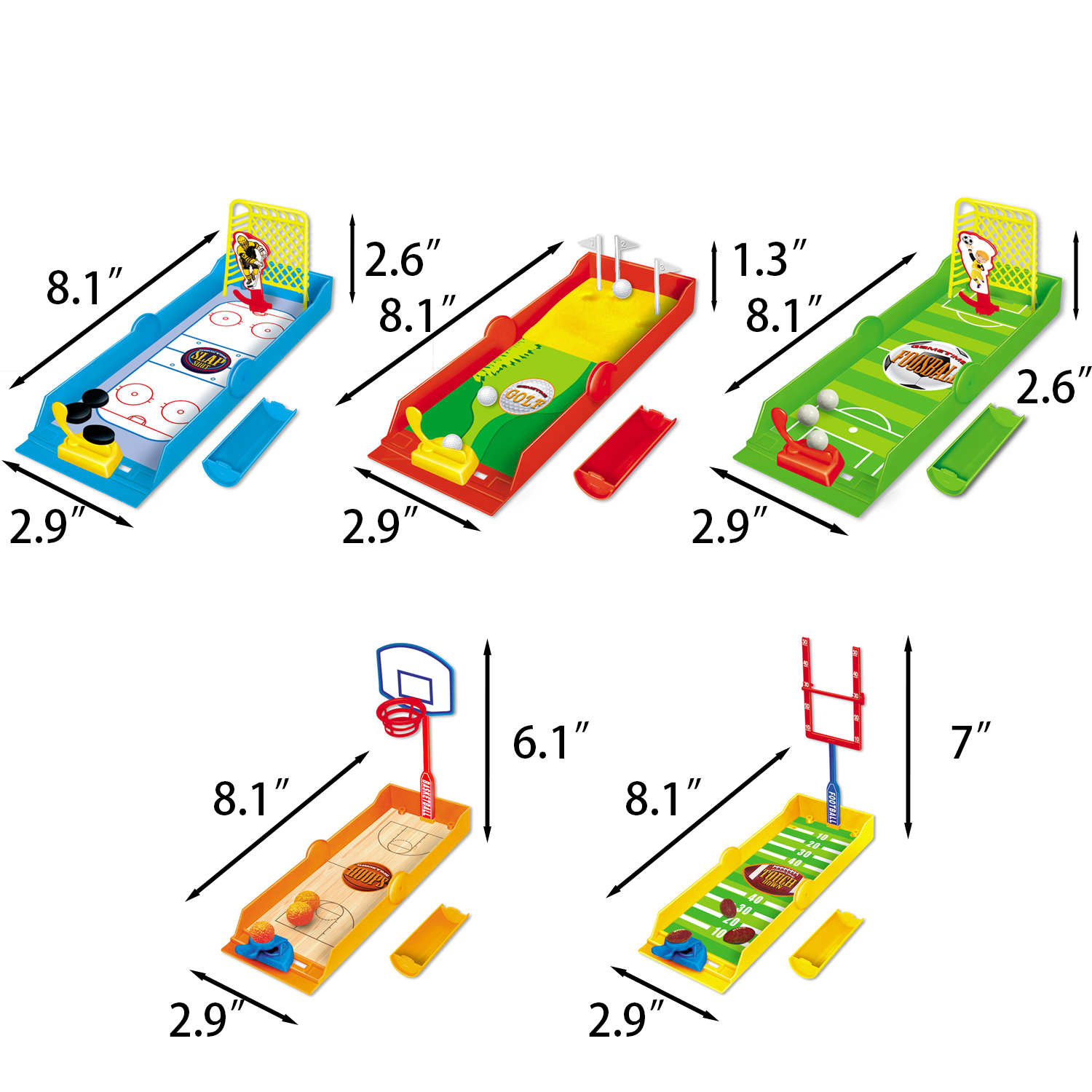Kids Plastic Foldable Mini Game Table 8