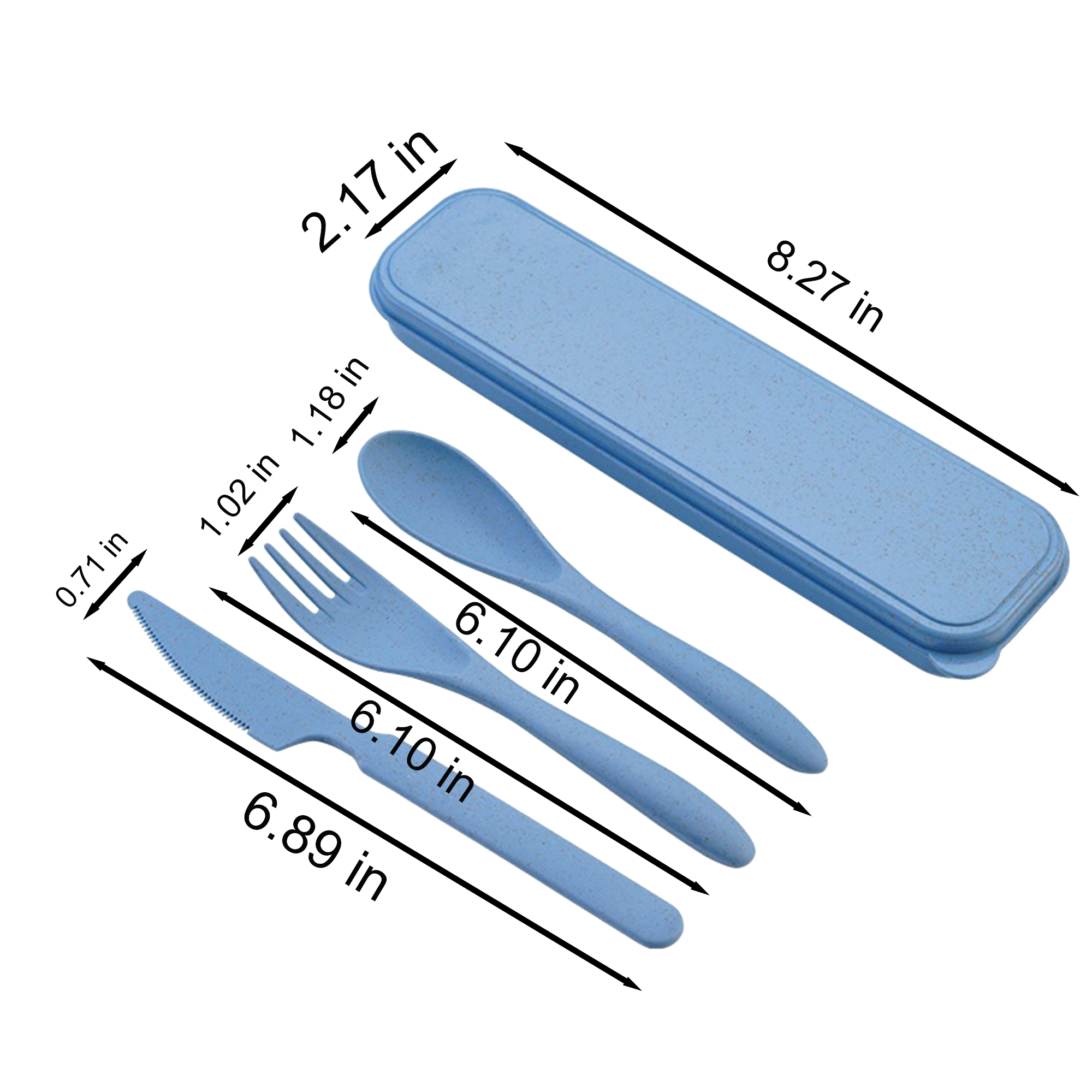 Eco-Friendly Wheat Straw Cutlery Set (3-Piece) 2
