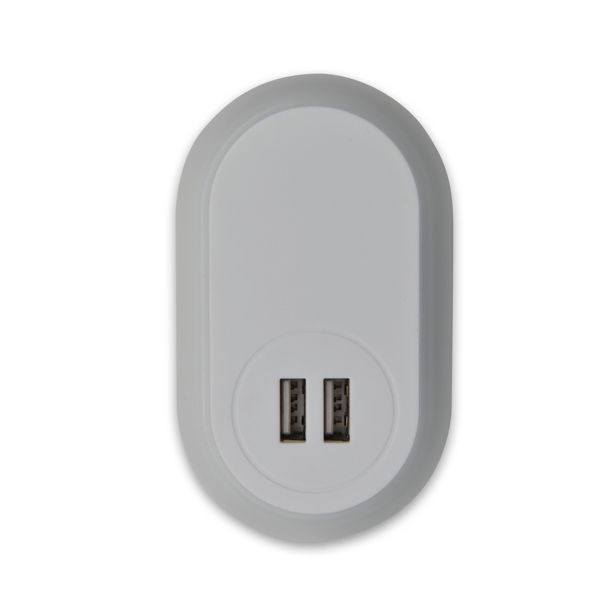 Dual USB 5V2A Quick Wall Charger/Adapter w/ LED Night Light 3