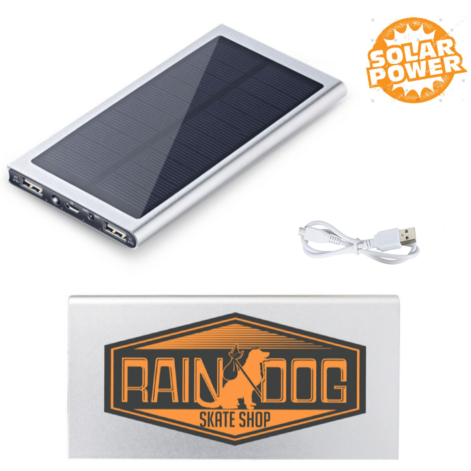 High Capacity Solar Portable Power Bank 6000 mAh 2