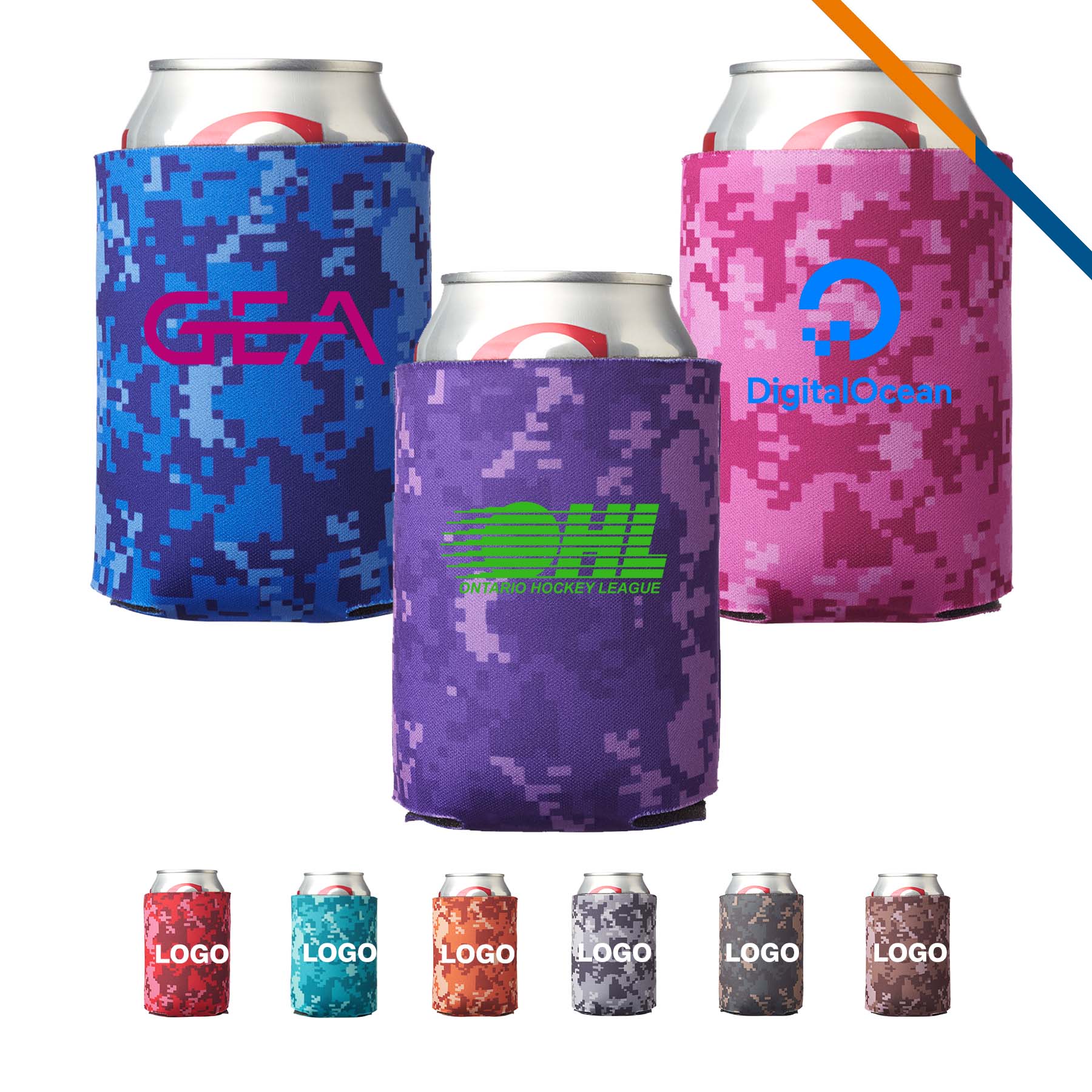 Esther Polyurethane Foam Collapsible Coolie, custom koozie with logo imprint 2