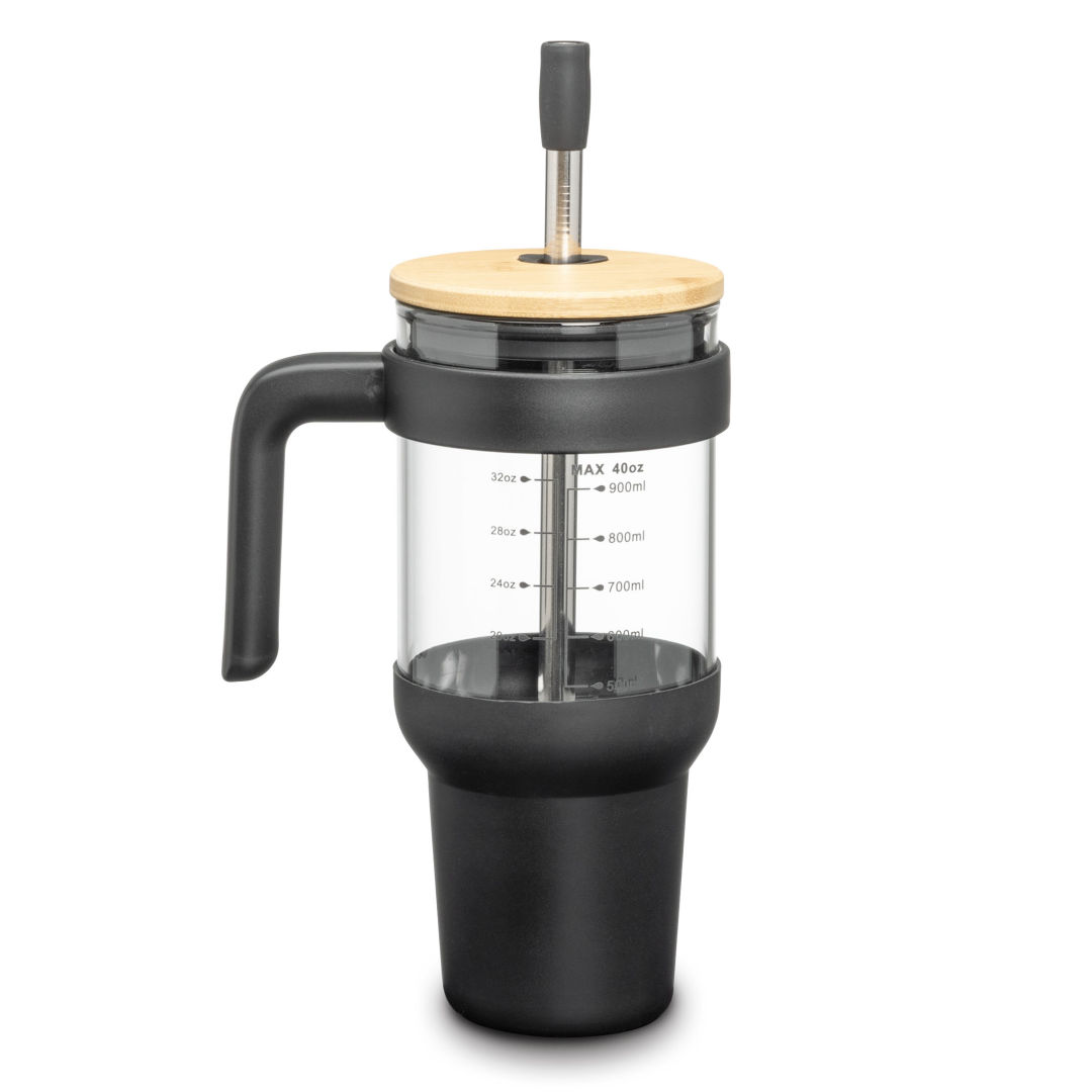 Lanai Glass Travel Mug w/Straw 2