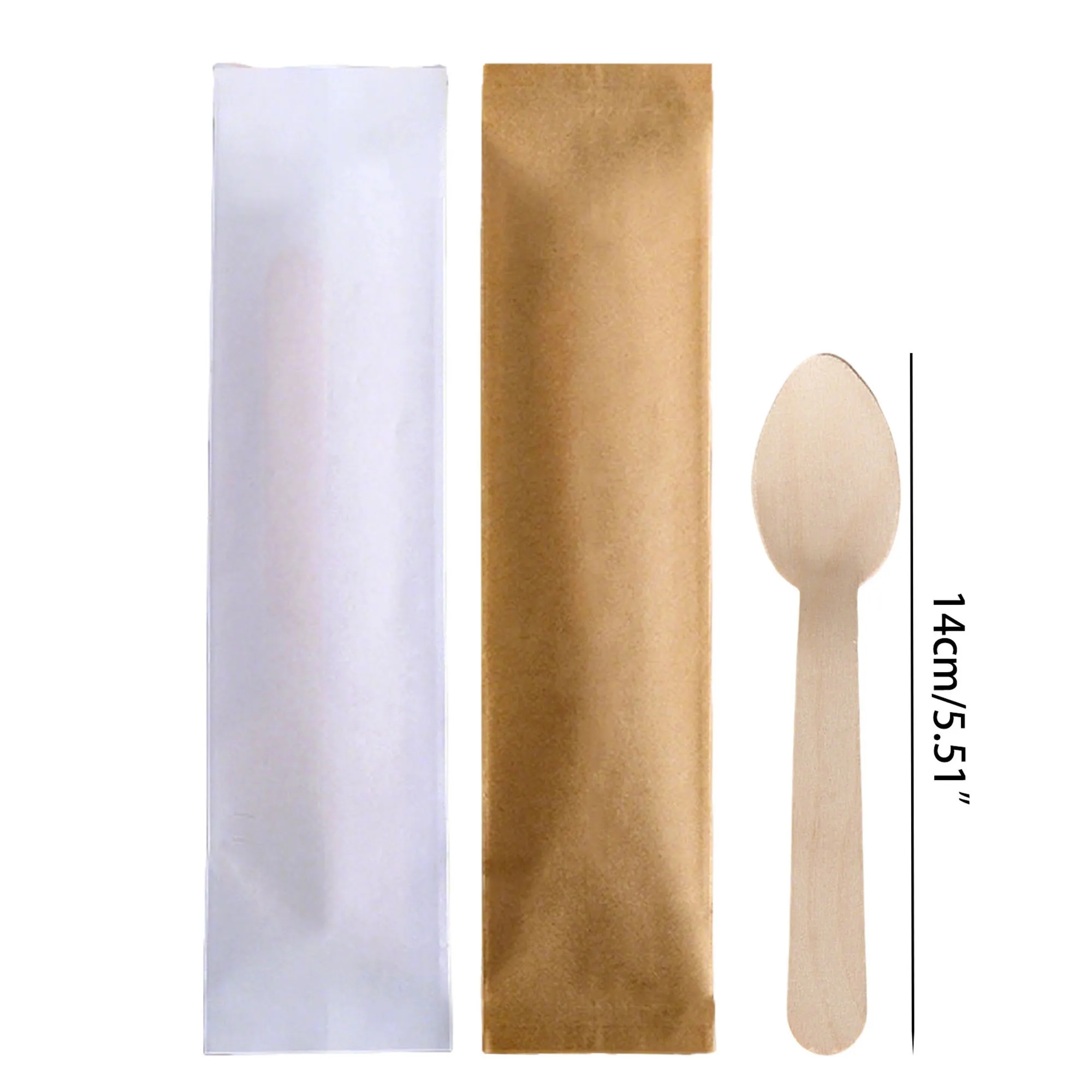 5.51" Knife Fork Spoon Chopsticks Disposable Tableware Set 2