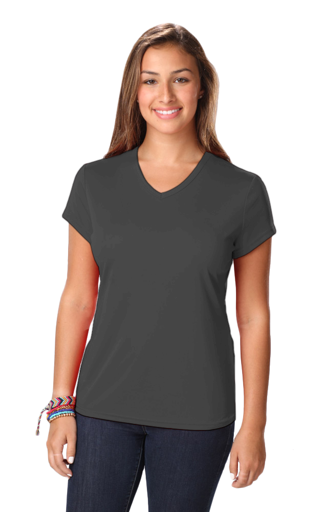 Ladies' Value Wicking V-Neck Tee 30