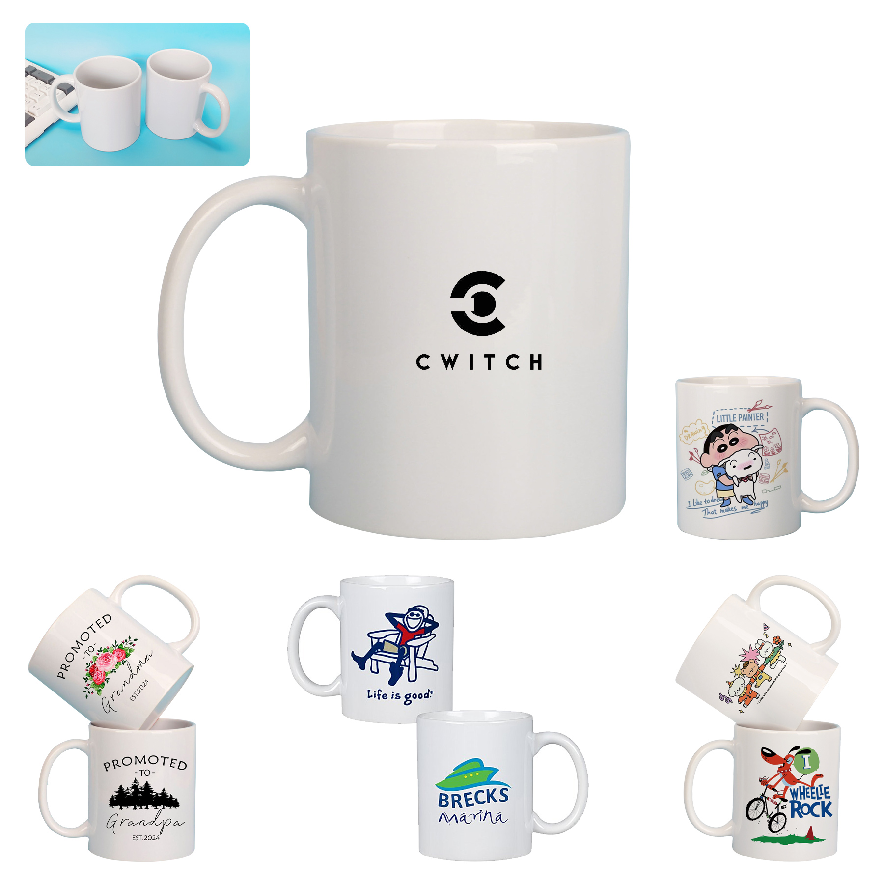 11 oz Ceramic Coffee Mug 1