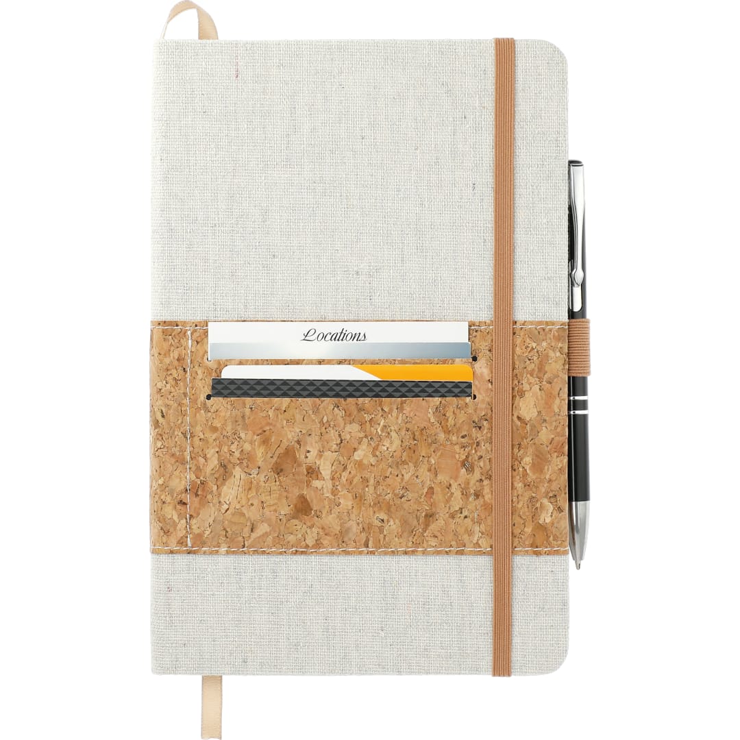 FSC® Mix 5.5" x 8.5" Recycled Cotton Cork Notebook 59