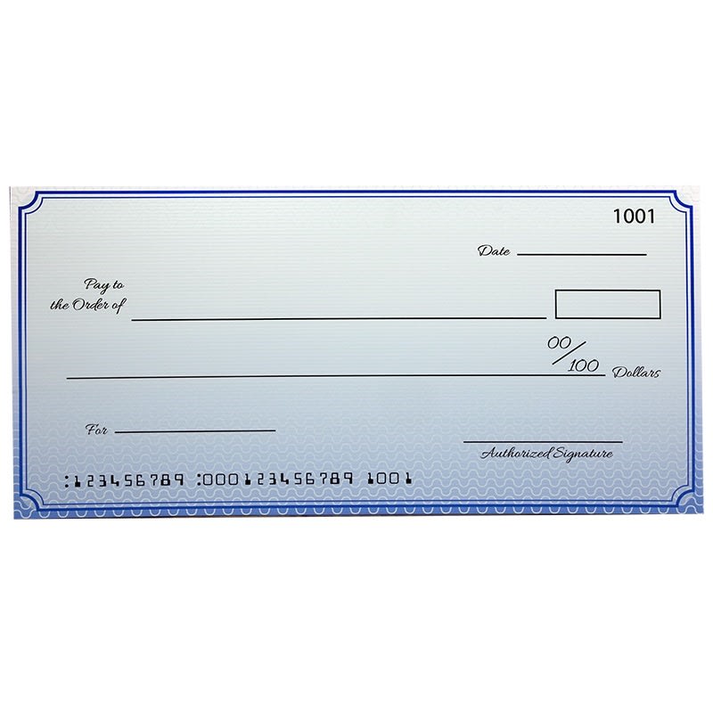 Custom Economy Large Checks 22 X 48 Inch 1