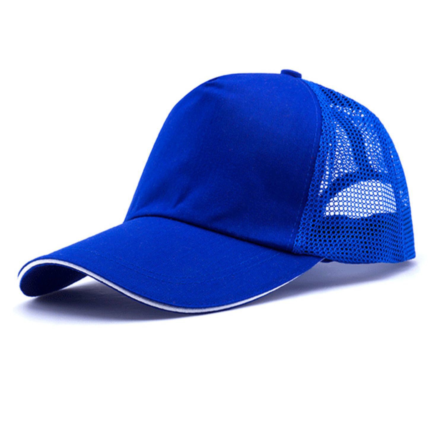 Structured 5-Panel Sandwich Trucker Mesh Cap w/ Plastic Snap 2
