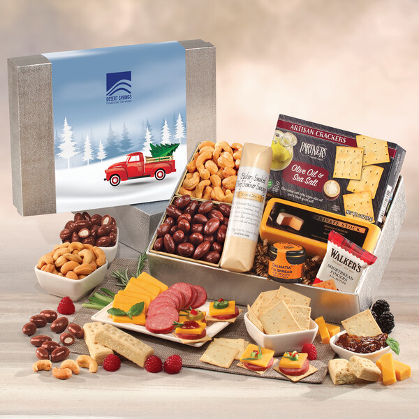 Snacking Smorgasbord with Red Truck Sleeve