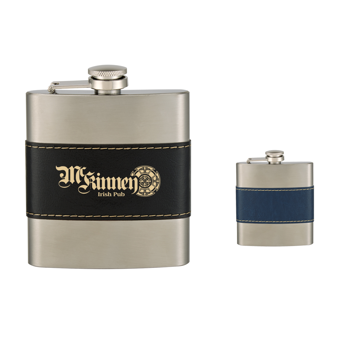 6 Oz. McCarty Flask, custom water bottle with logo imprint 2