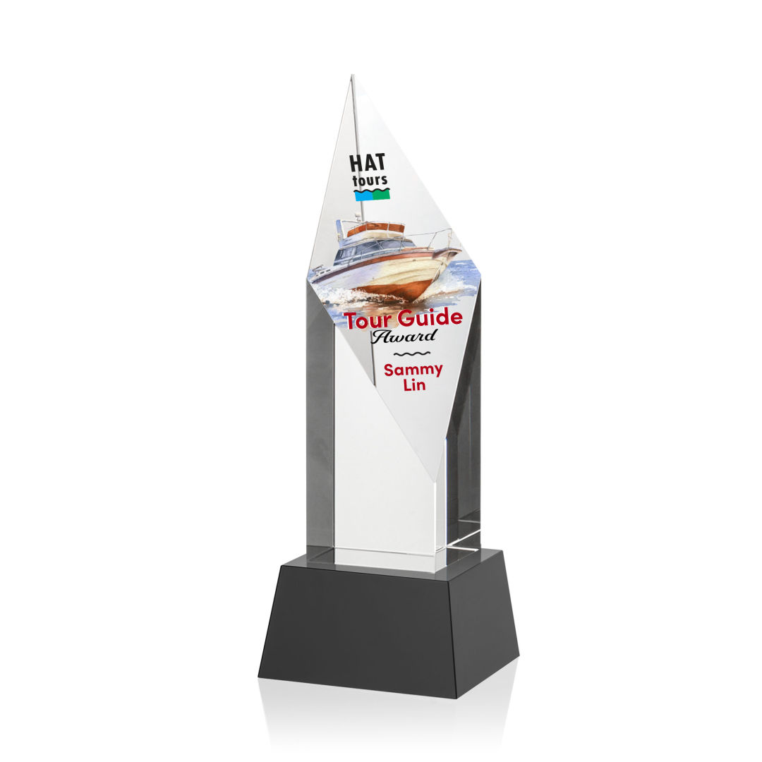 Vertex VividPrint™ Award on Base - Black 17