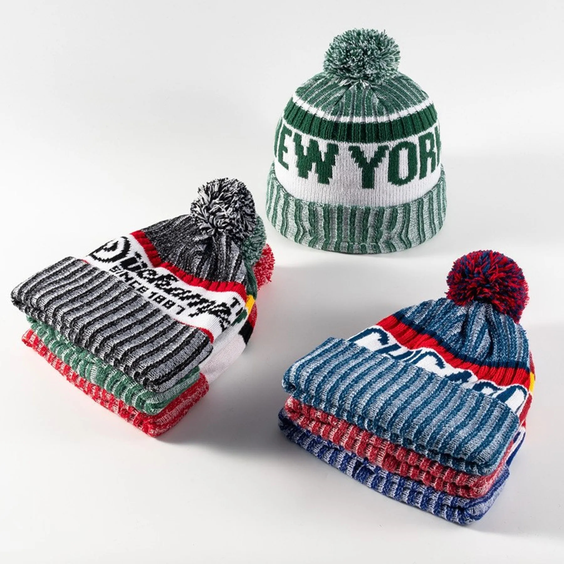Folded Acrylic Knit Beanie 5