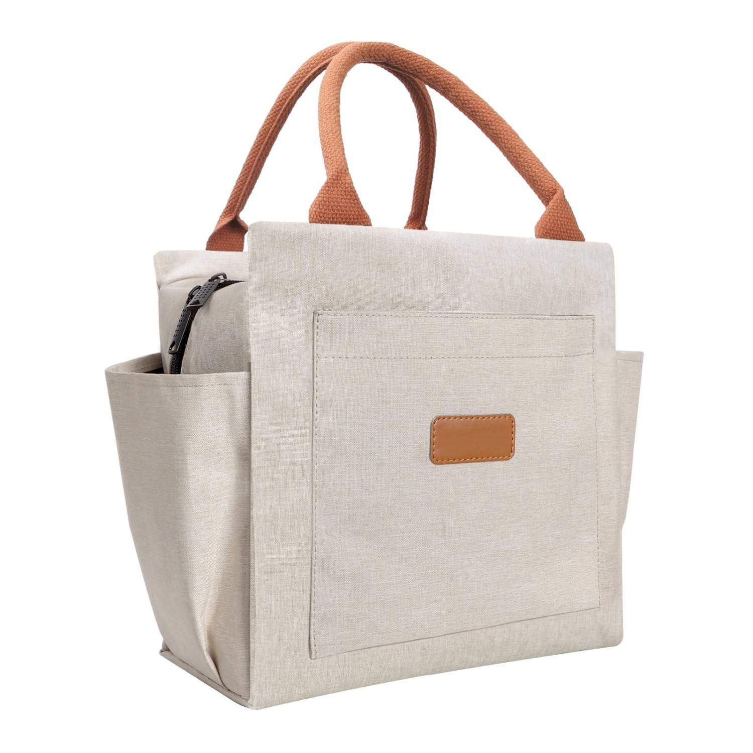 10L Leakproof Oxford Insulated Cooler Lunch Bag w/ Pockets 5