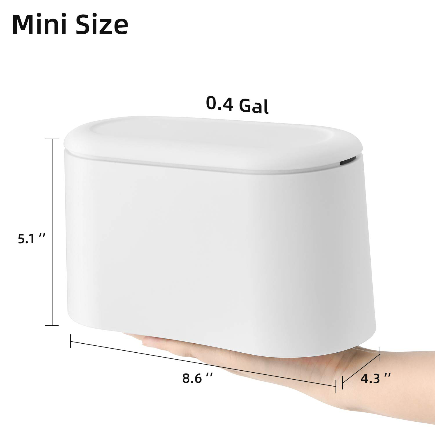 Mini Trash Can with Lid 3