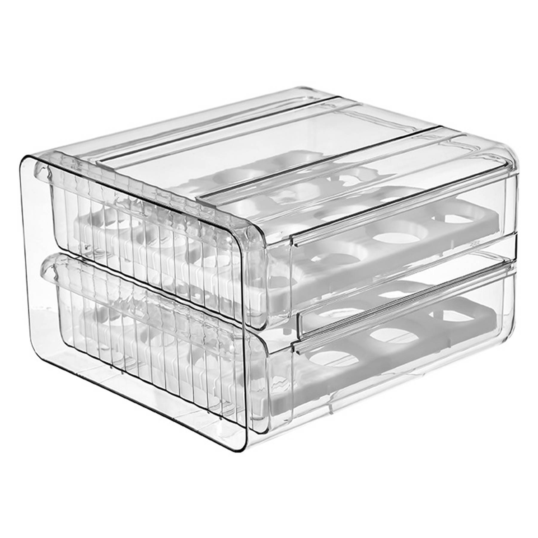 Plastic Transparent Drawer Egg Storage Box 4