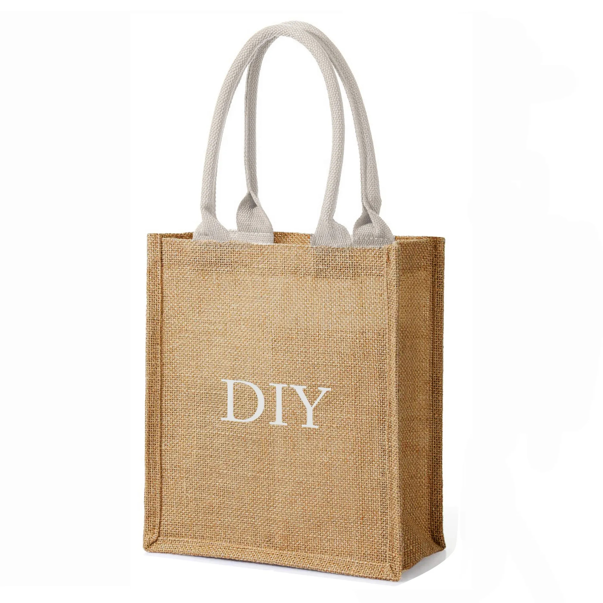 14" x 16" x 19" Large Burlap Tote Bag 2