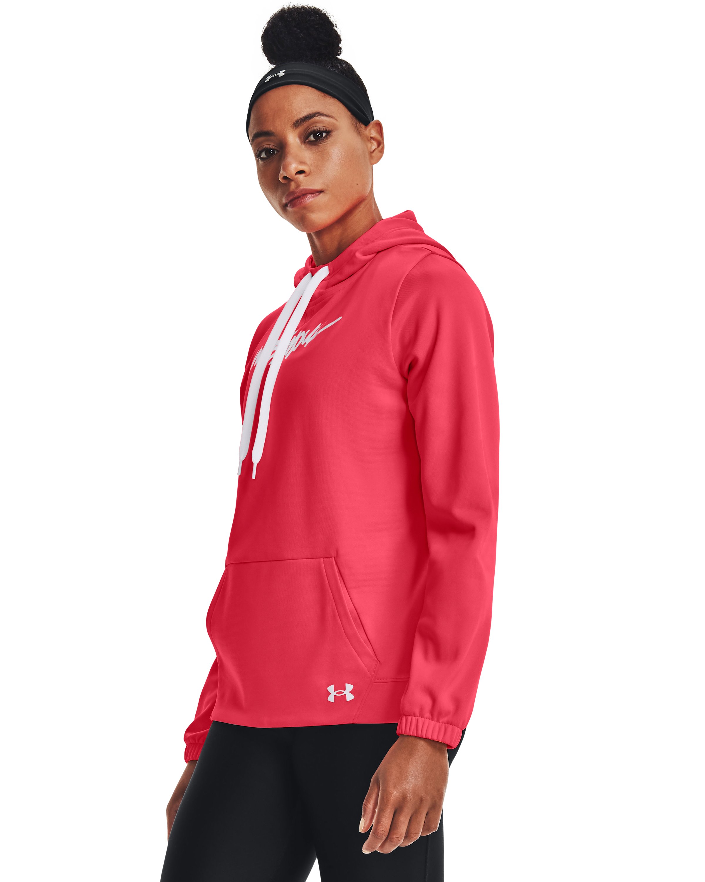 Women's Armour Fleece Script Hoodie 8