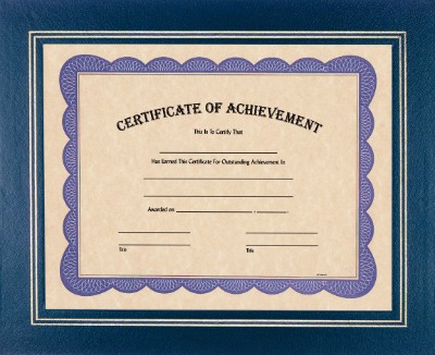 Blue Certificate Holder 2