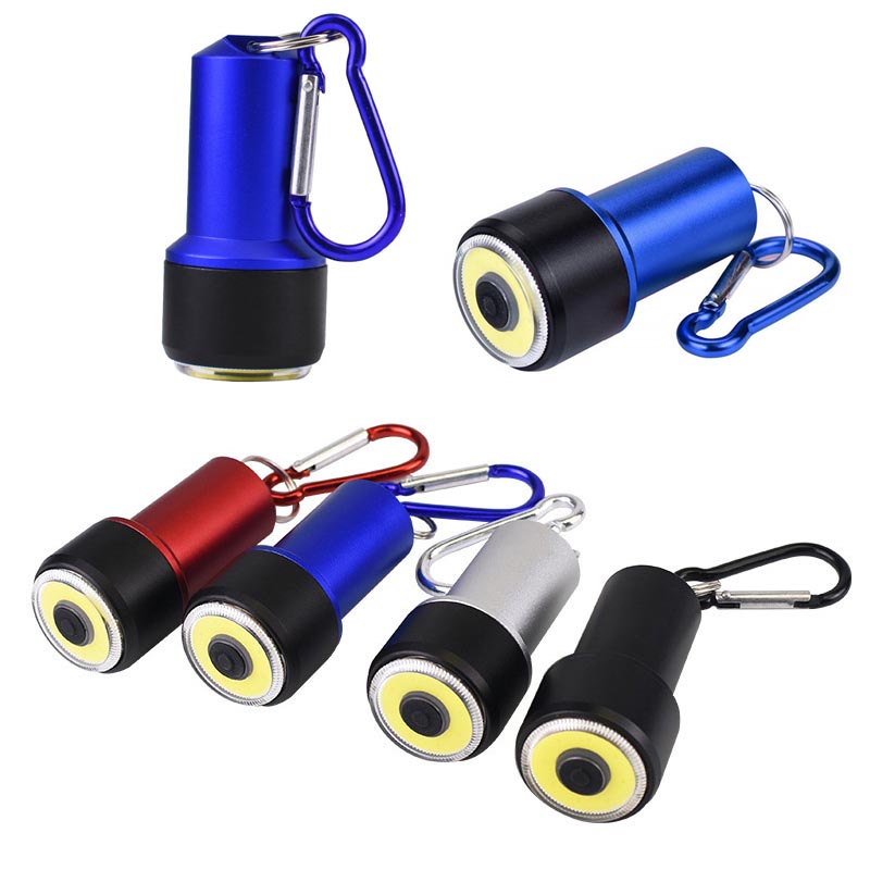 Mini COB Flashlight with Carabiner 3
