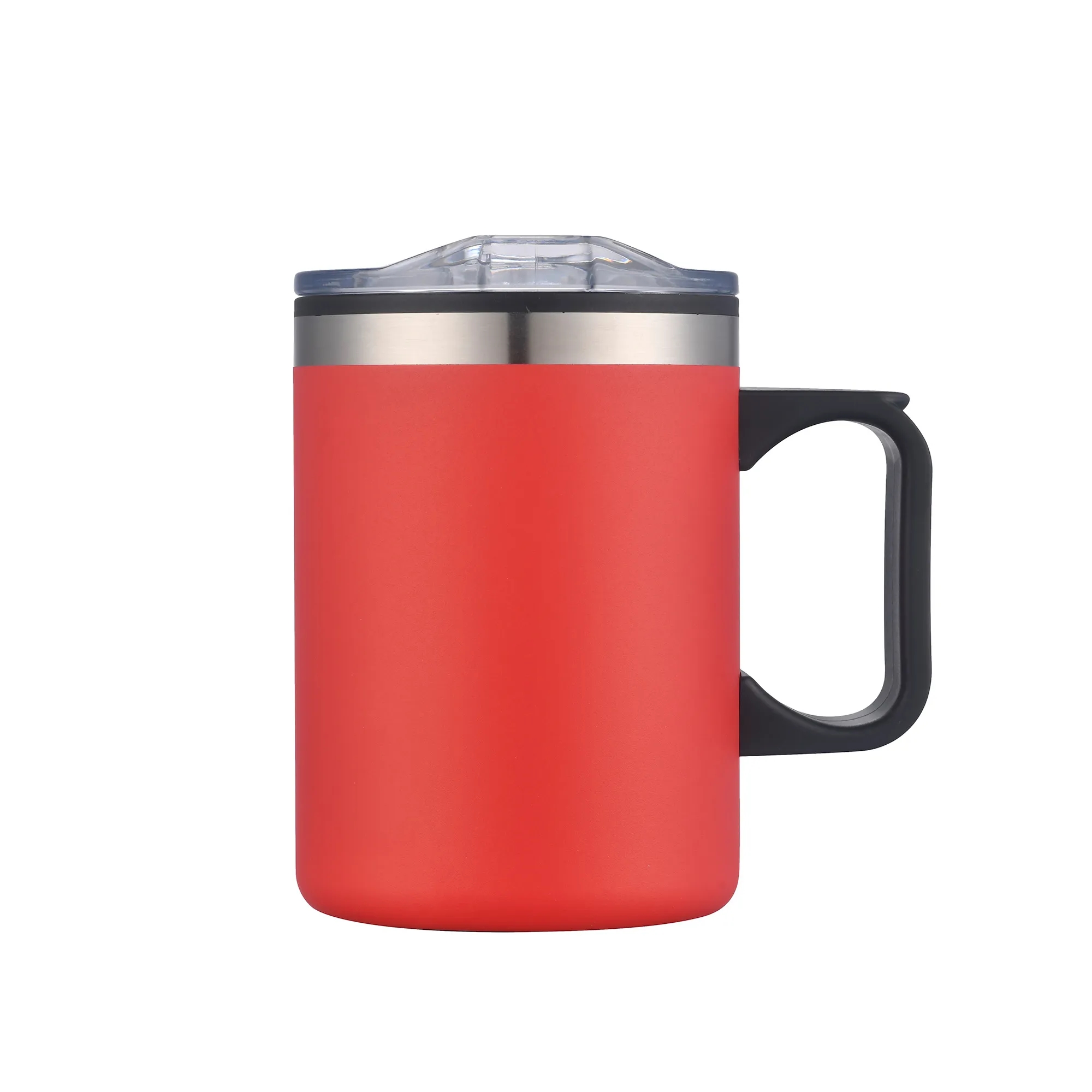 14oz. Double Wall SS / PP Campfire Mug with Clear Lid 3