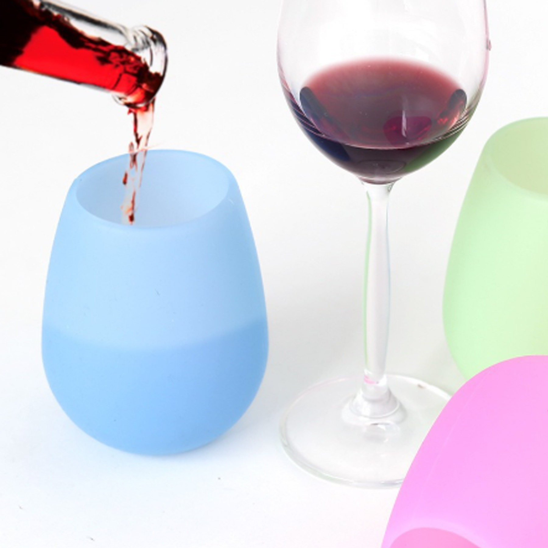 Unbreakable Silicone Stemless Wine Glassware 2
