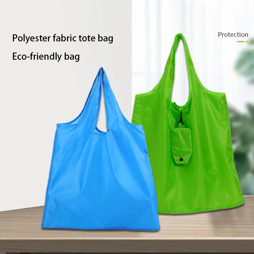 Large Resuable Polyester Folding Grocery Tote Bag 4