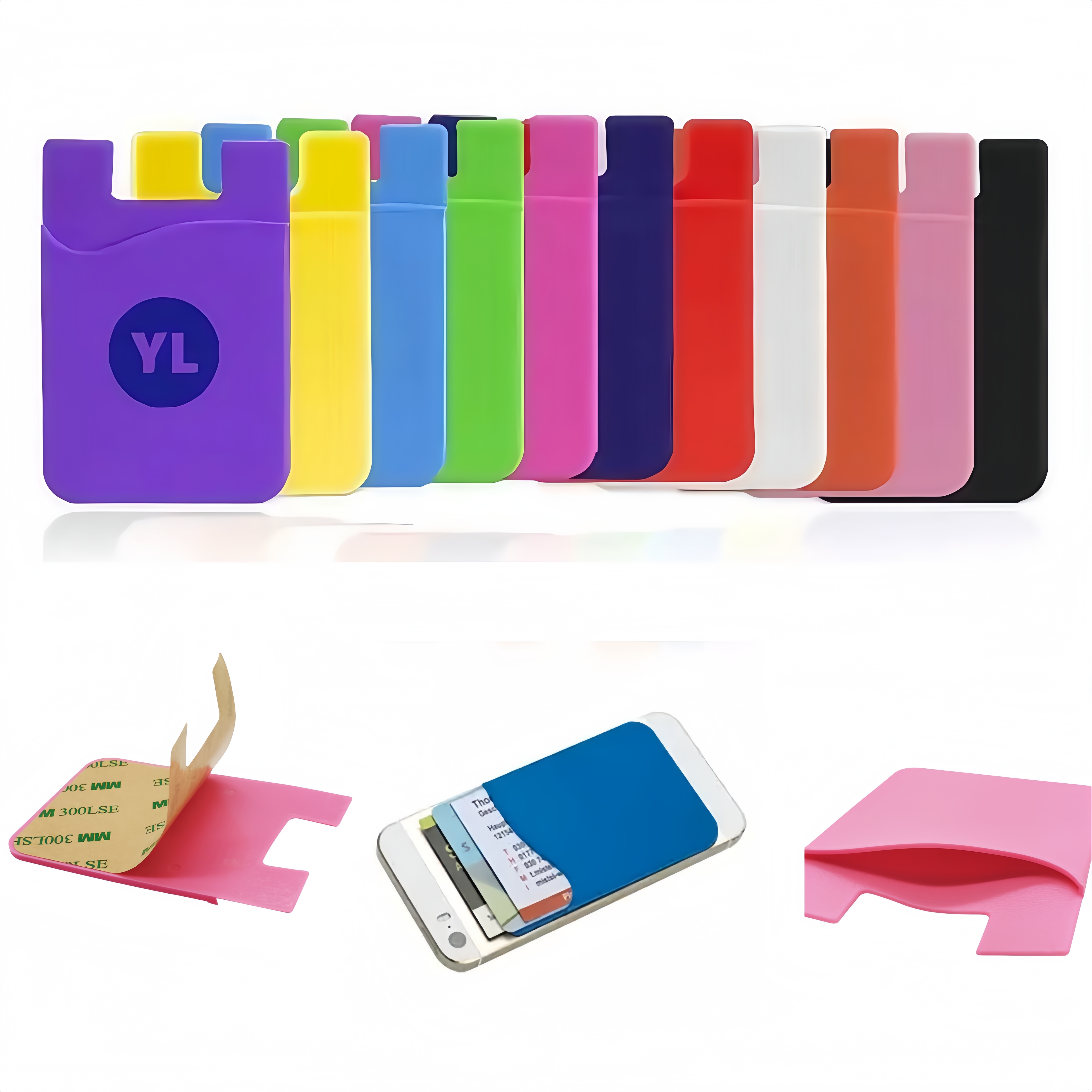 MOQ20 Silicone Mobile Phone Holder Back Sticker 1