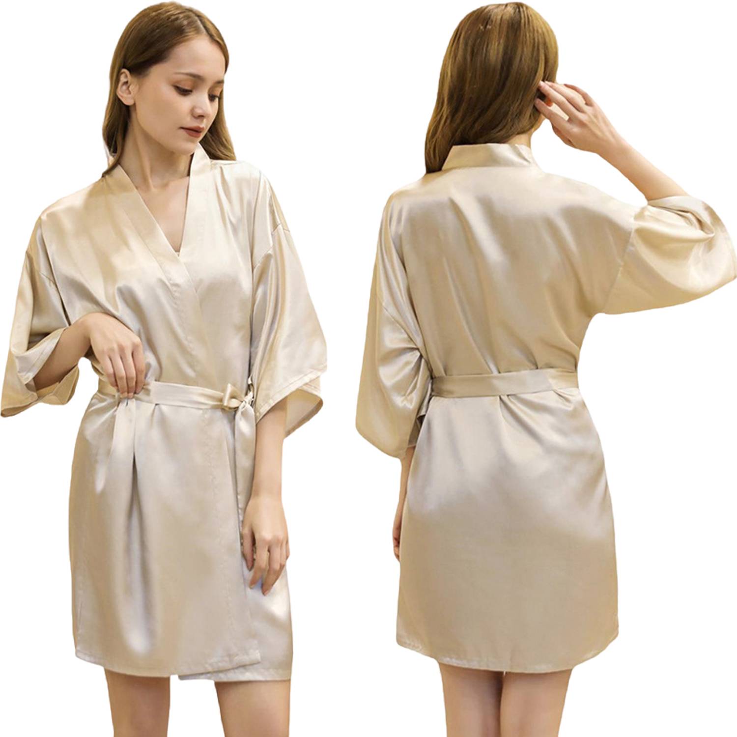 Lightweight Breathable Loungewear Summer Robe 13