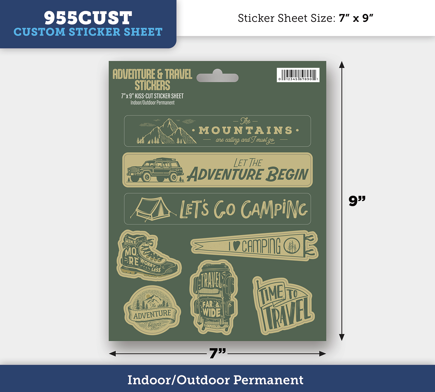 Permanent Writeable Matte Sticker - 55 to 64 Square Inches 5