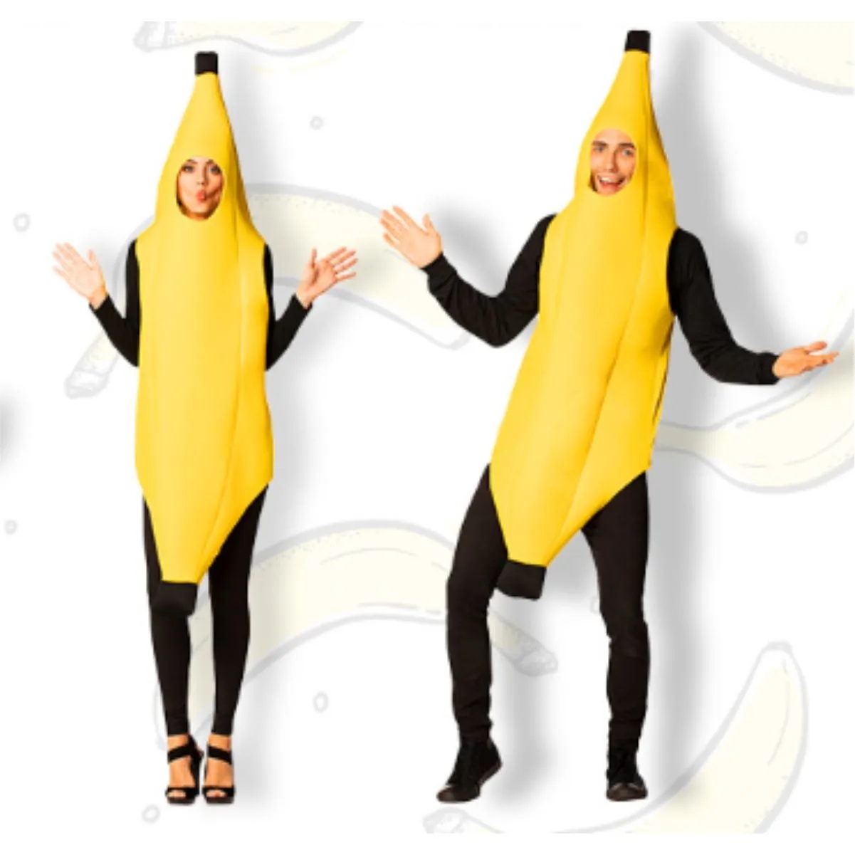 Adult Banana Costume Foam Tunic For Parties 4