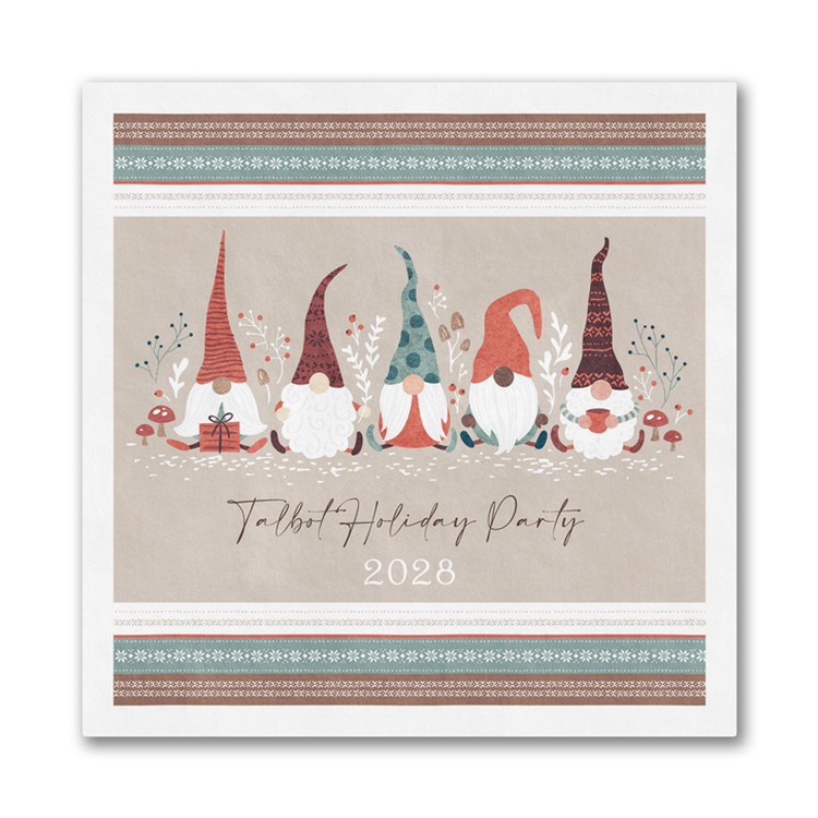 Gnome for Christmas Luncheon Napkin 1