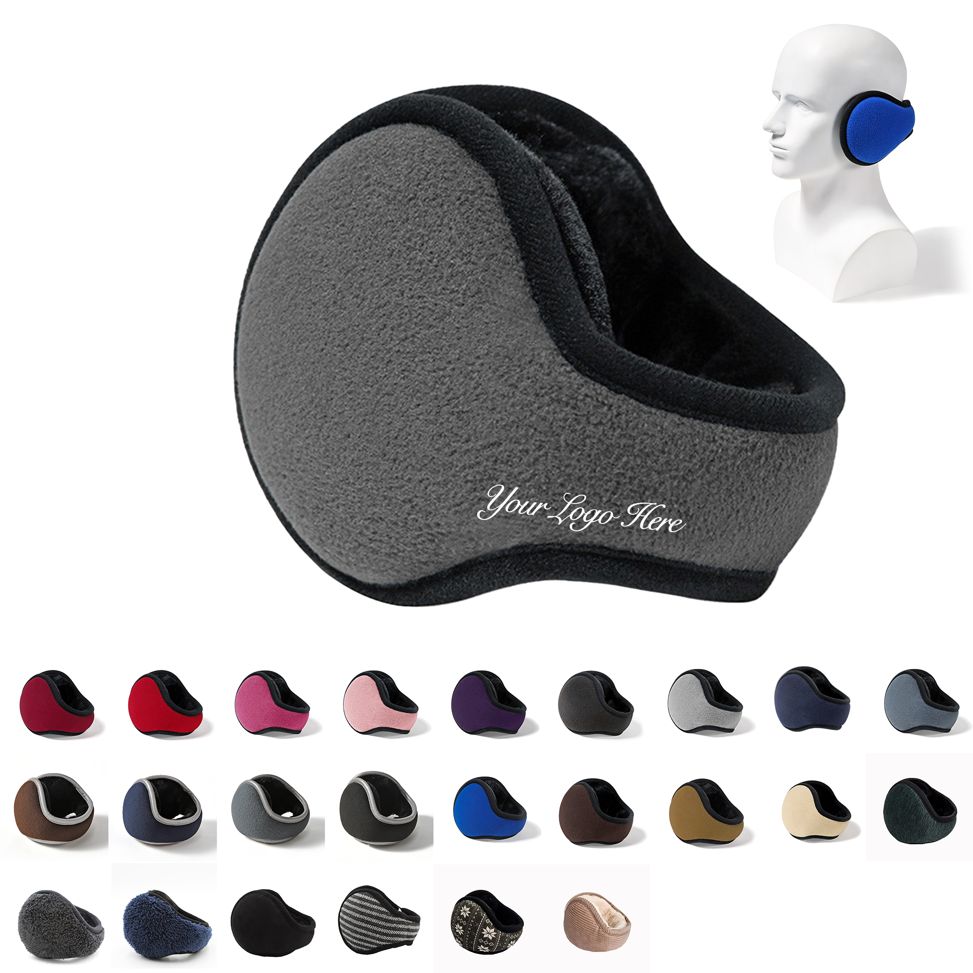 Winter Polar Fleece Ear Warmers 5