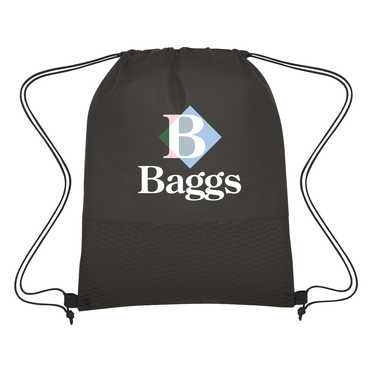 Wave Design Non-Woven Drawstring Bag 8