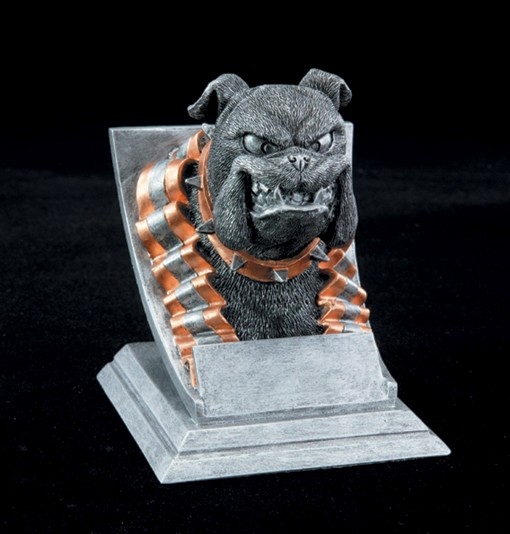 Bulldog Spirit Mascot Resin 1