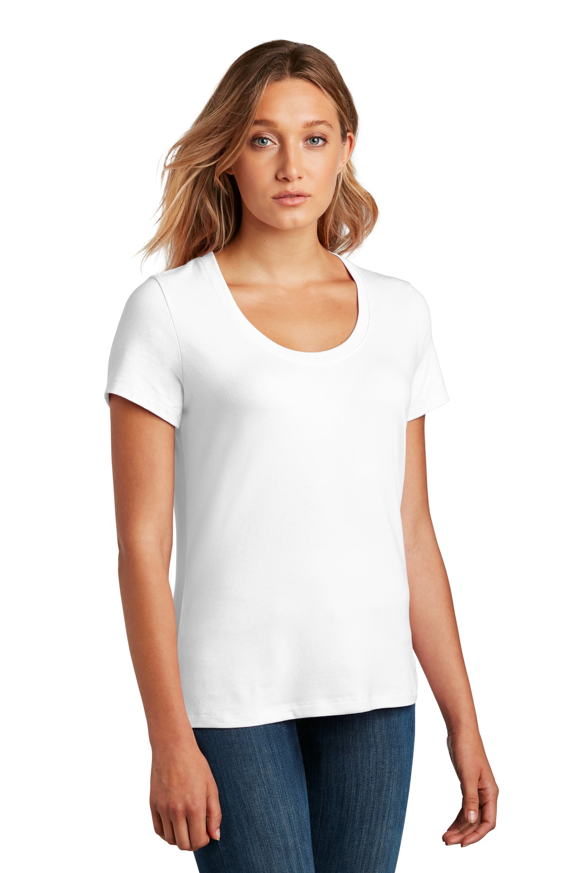 District Women's Flex Scoop Neck Tee DT7501 12