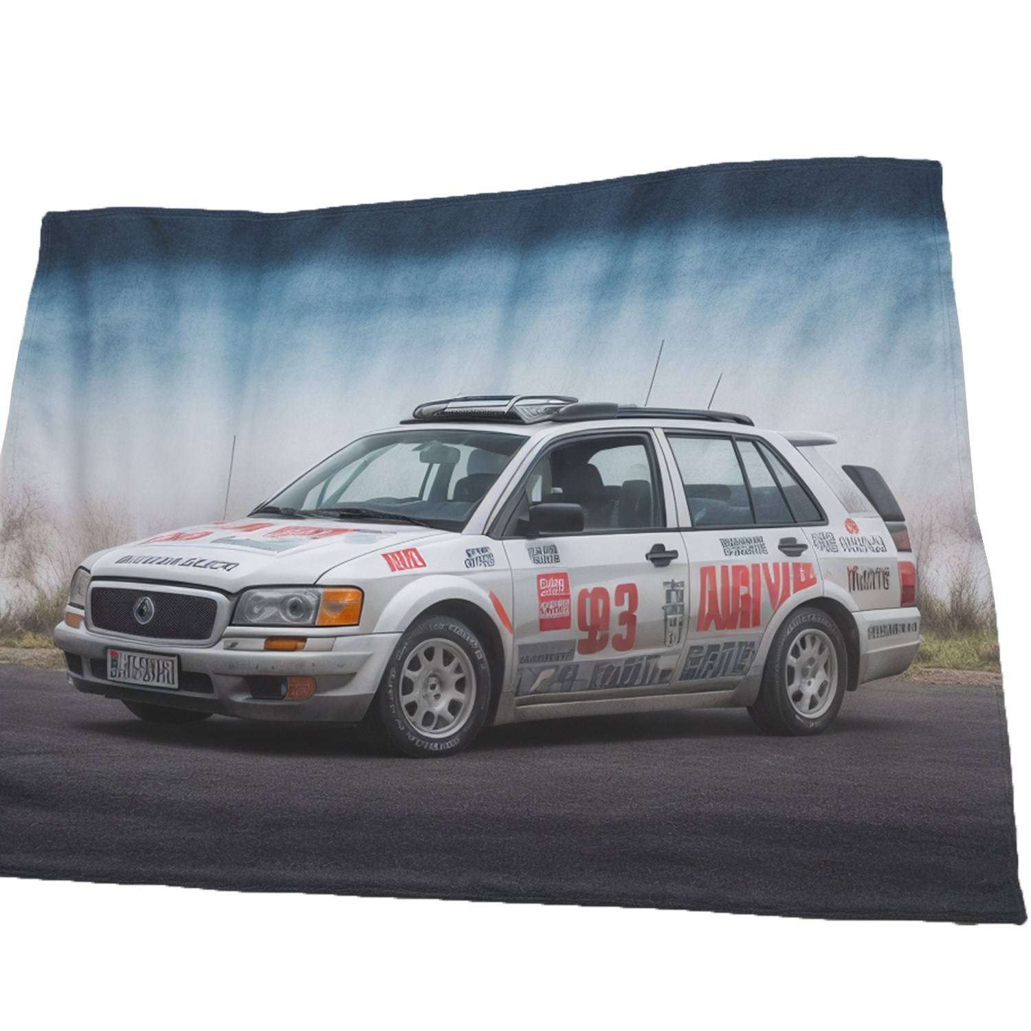15" x 18" Sublimated Serged Hem Microfiber Rally Towel 8